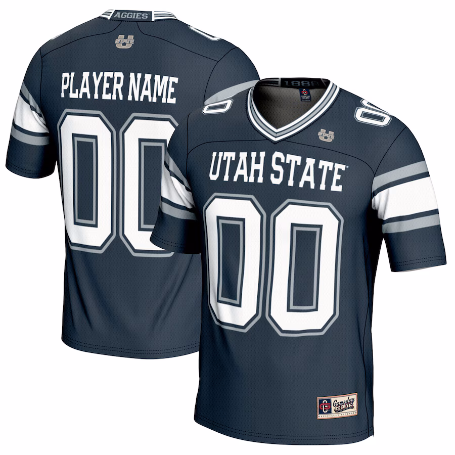 Utah State Aggies GameDay Greats NIL Pick-A-Player Football Jersey - Navy - Jersey