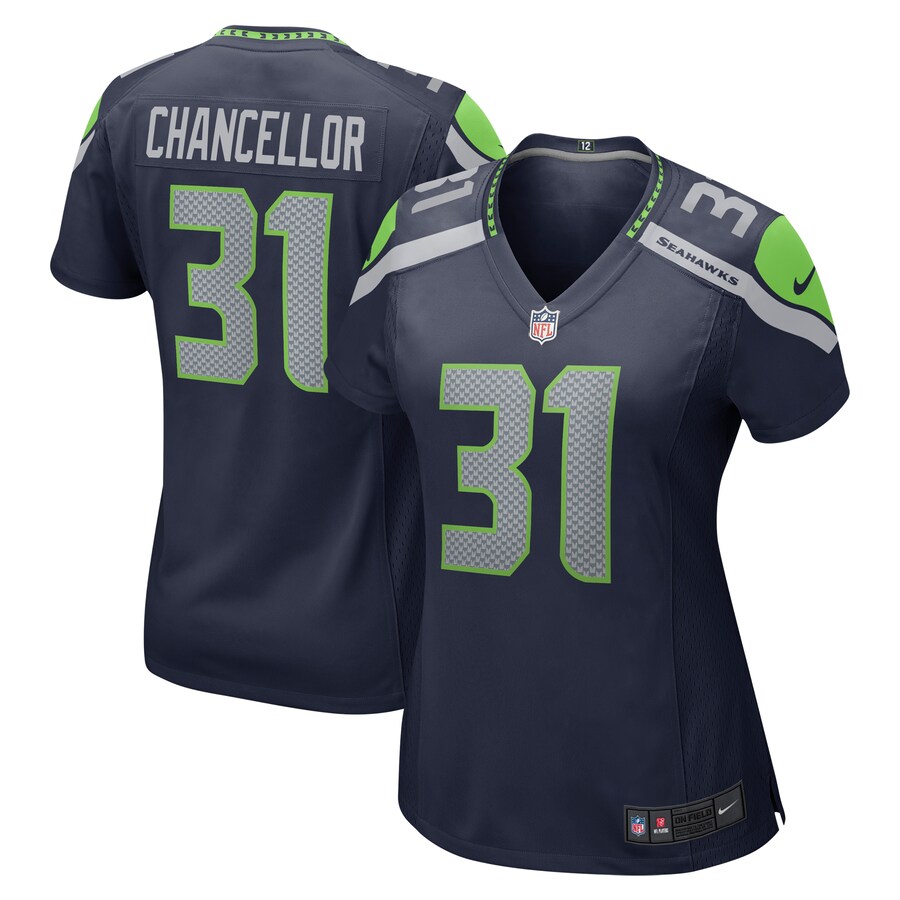 Women's Seattle Seahawks Kam Chancellor Nike College Navy Retired Player Game Jersey - Jersey