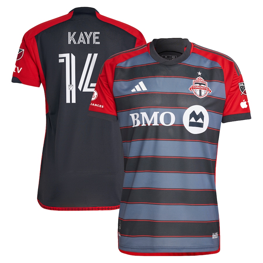 Men's Toronto FC Mark-Anthony Kaye adidas Gray 2023 Club Kit Authentic Player Jersey - Jersey