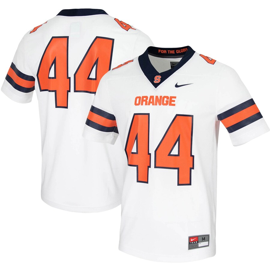 Men's Nike #44 White Syracuse Orange Untouchable Game Jersey - Jersey