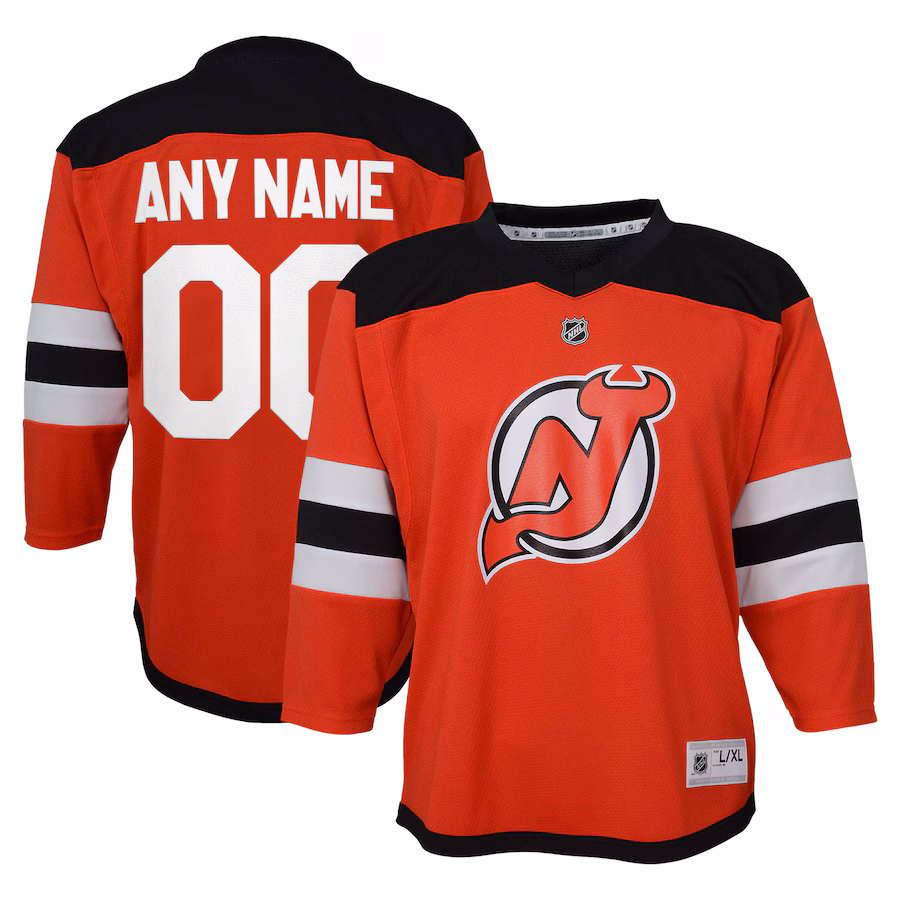 Youth New Jersey Devils Red Replica Custom Jersey - Jersey