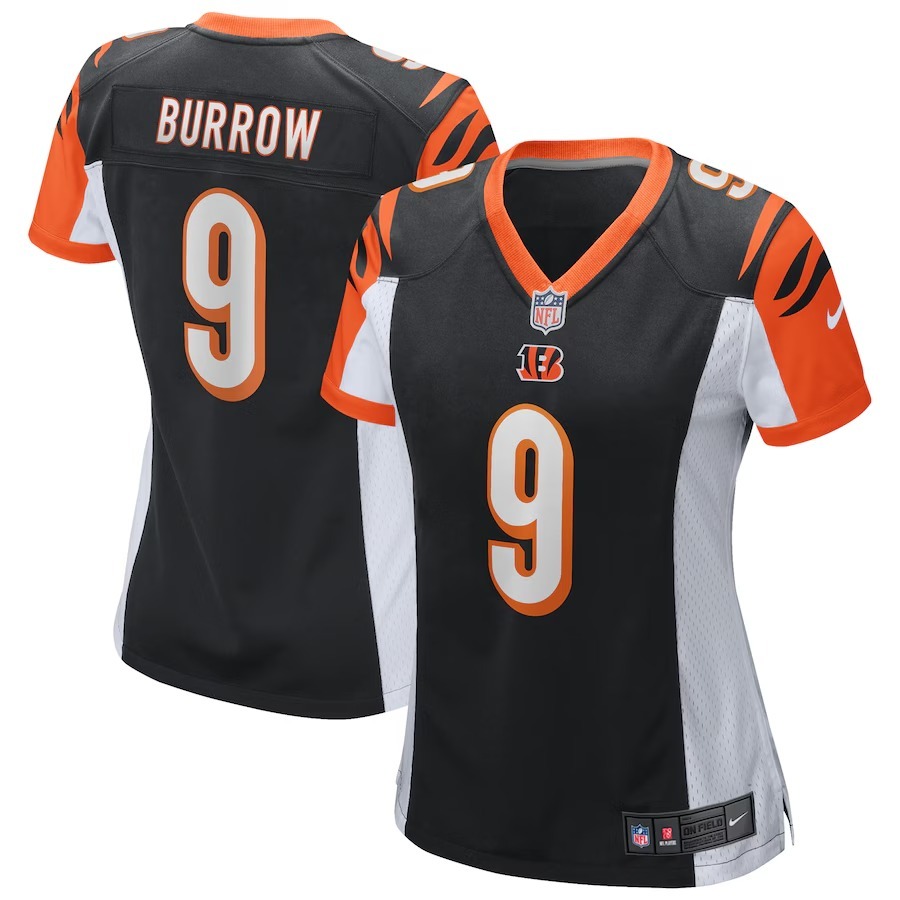 Women's Cincinnati Bengals Joe Burrow Nike Black Team Game Jersey - Jersey