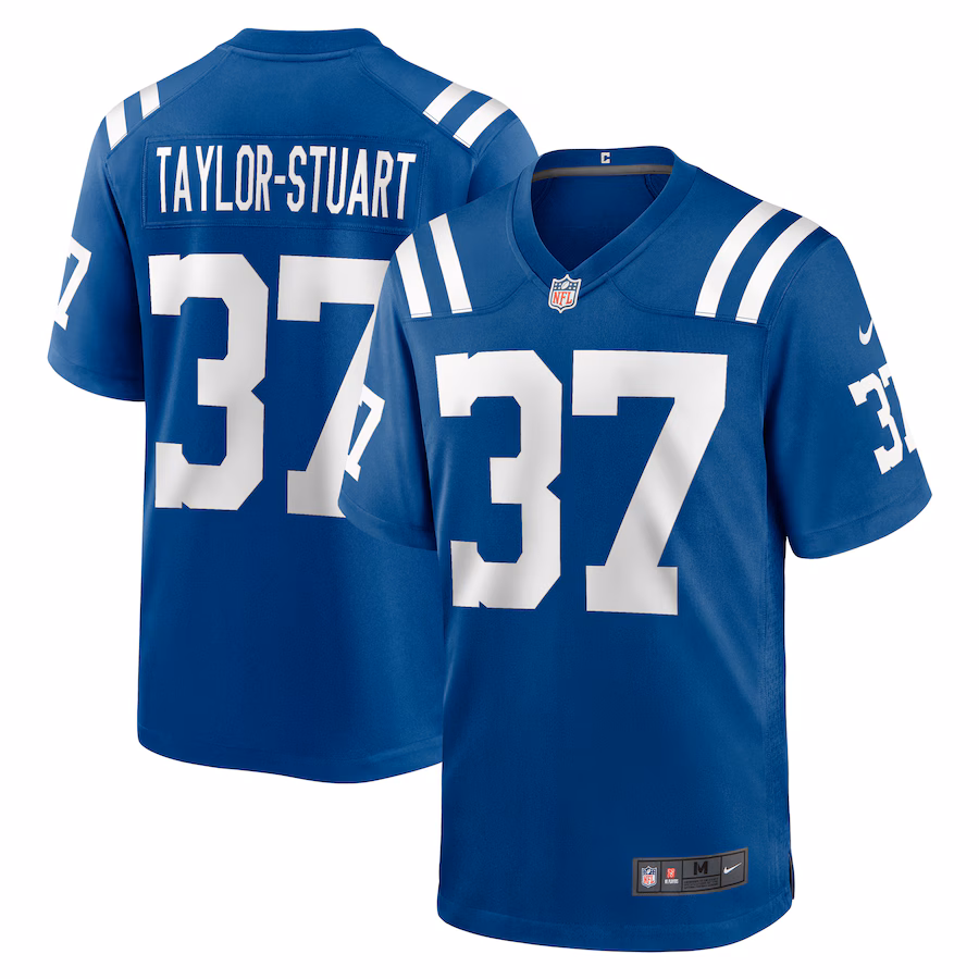 Men's Indianapolis Colts Isaac Taylor-Stuart Nike  Royal Team Game Jersey - Jersey