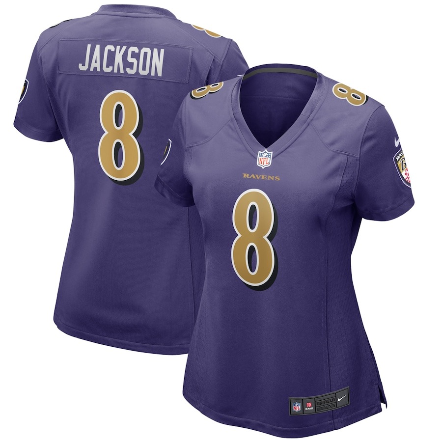 Women's Baltimore Ravens Lamar Jackson Nike Purple Alternate Game Player Jersey - Jersey