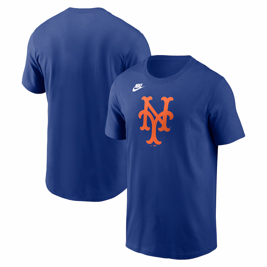 Men's New York Mets Nike Royal Cooperstown Collection Team Logo T-Shirt - Jersey