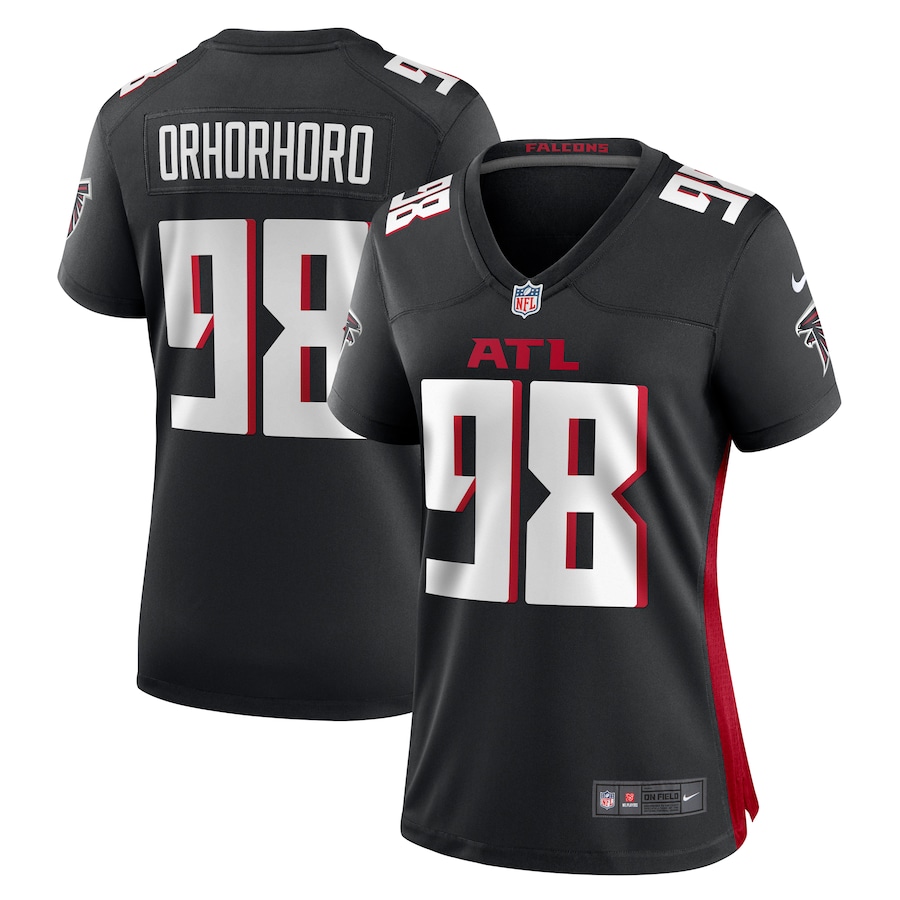 Women's Atlanta Falcons Ruke Orhorhoro Nike Black Game Jersey - Jersey