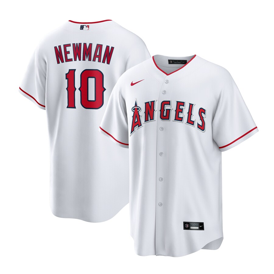Men's Los Angeles Angels Kevin Newman Nike White Home Replica Jersey - Jersey