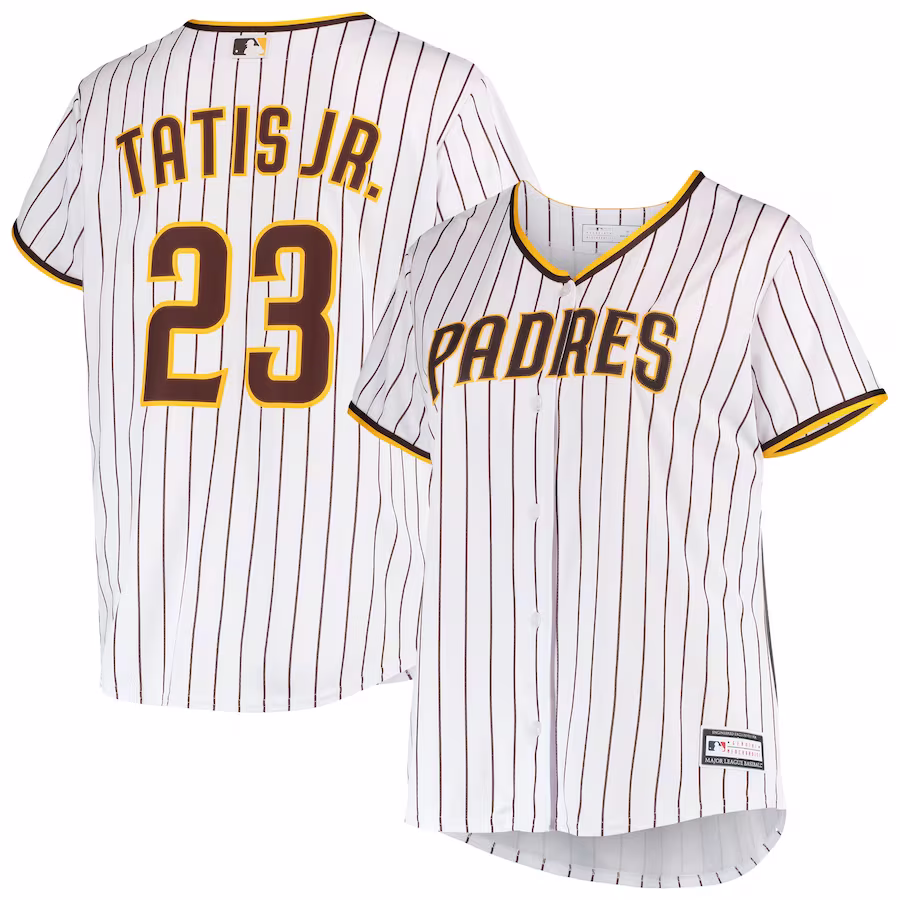 Women's San Diego Padres Fernando Tatis Jr. White Plus Size Replica Player Jersey - Jersey