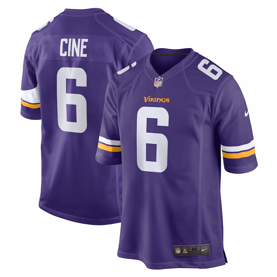 Men's Minnesota Vikings Lewis Cine Nike Purple Game Player Jersey - Jersey