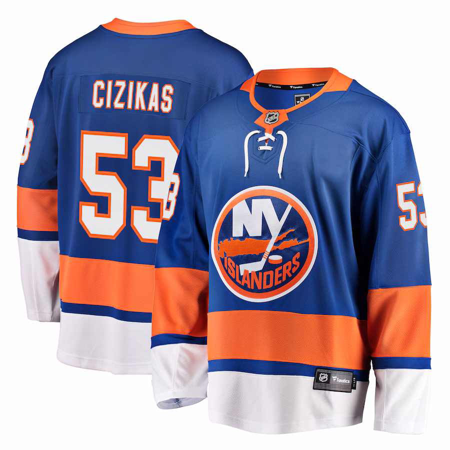 Men's New York Islanders Casey Cizikas Fanatics Royal Breakaway Player Jersey - Jersey