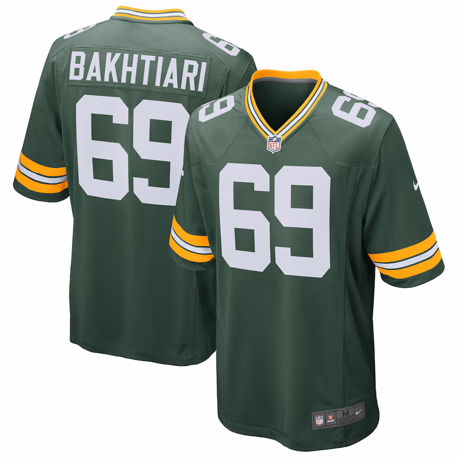 Men's Green Bay Packers David Bakhtiari Nike Green Game Player Jersey - Jersey