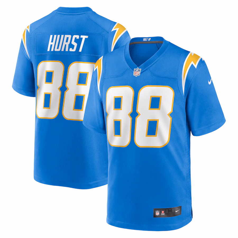Men's Los Angeles Chargers Hayden Hurst Nike  Powder Blue  Game Jersey - Jersey