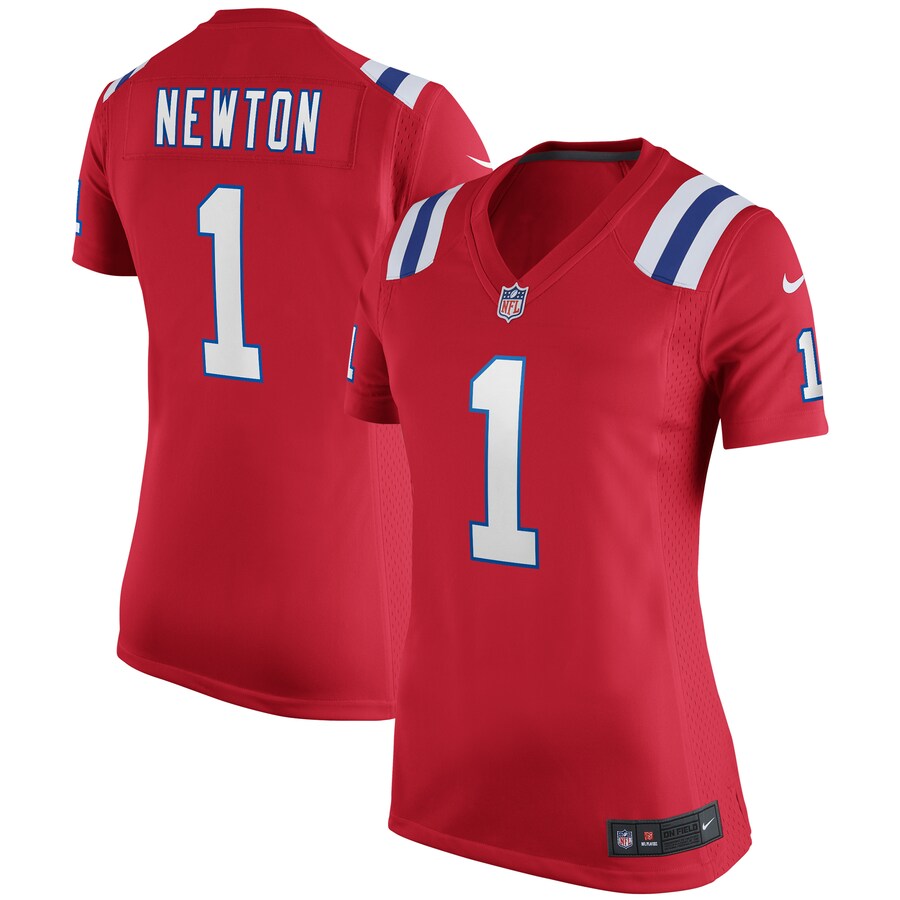 Women's New England Patriots Cam Newton Nike Red Alternate Game Jersey - Jersey