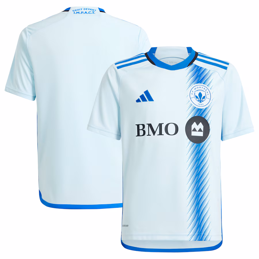Youth CF Montreal  adidas Light Blue 2024 La Main Replica Jersey - Jersey