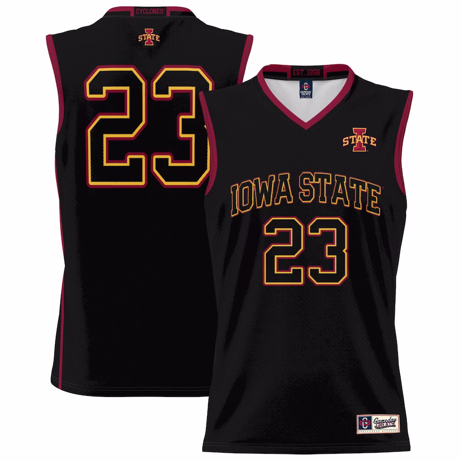 #23 Iowa State Cyclones GameDay Greats Unisex Lightweight Basketball Jersey - Black - Jersey
