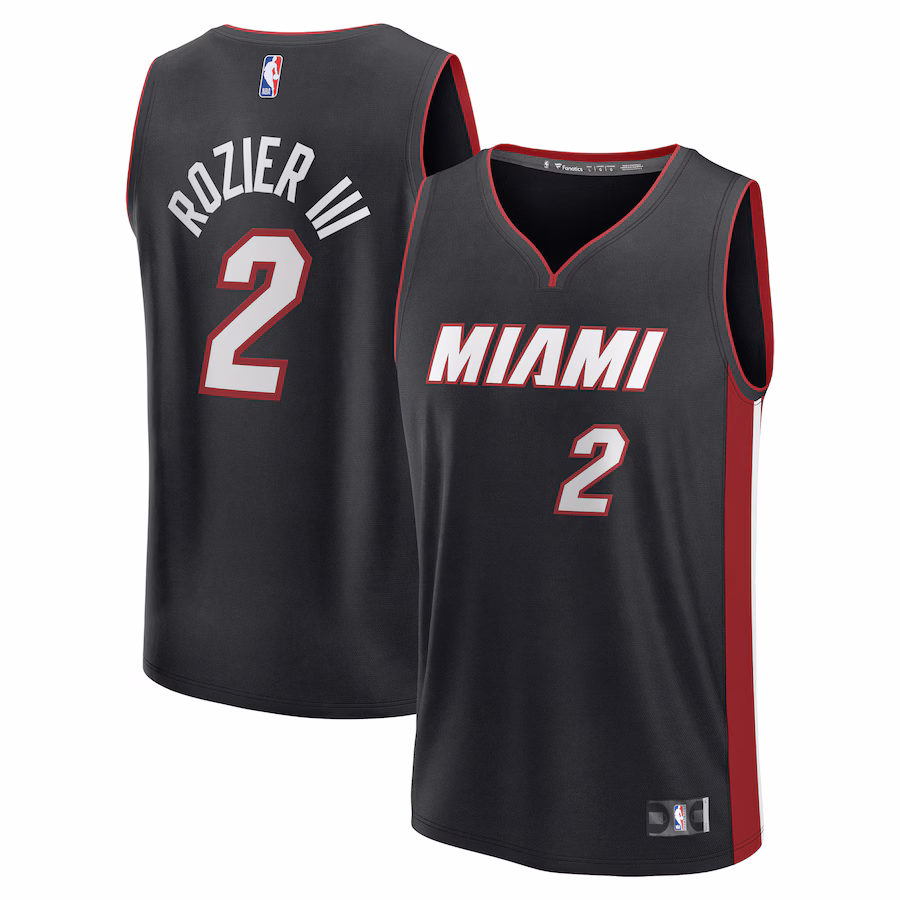 Youth Miami Heat Terry Rozier Fanatics Black Fast Break Player Jersey - Icon Edition - Jersey