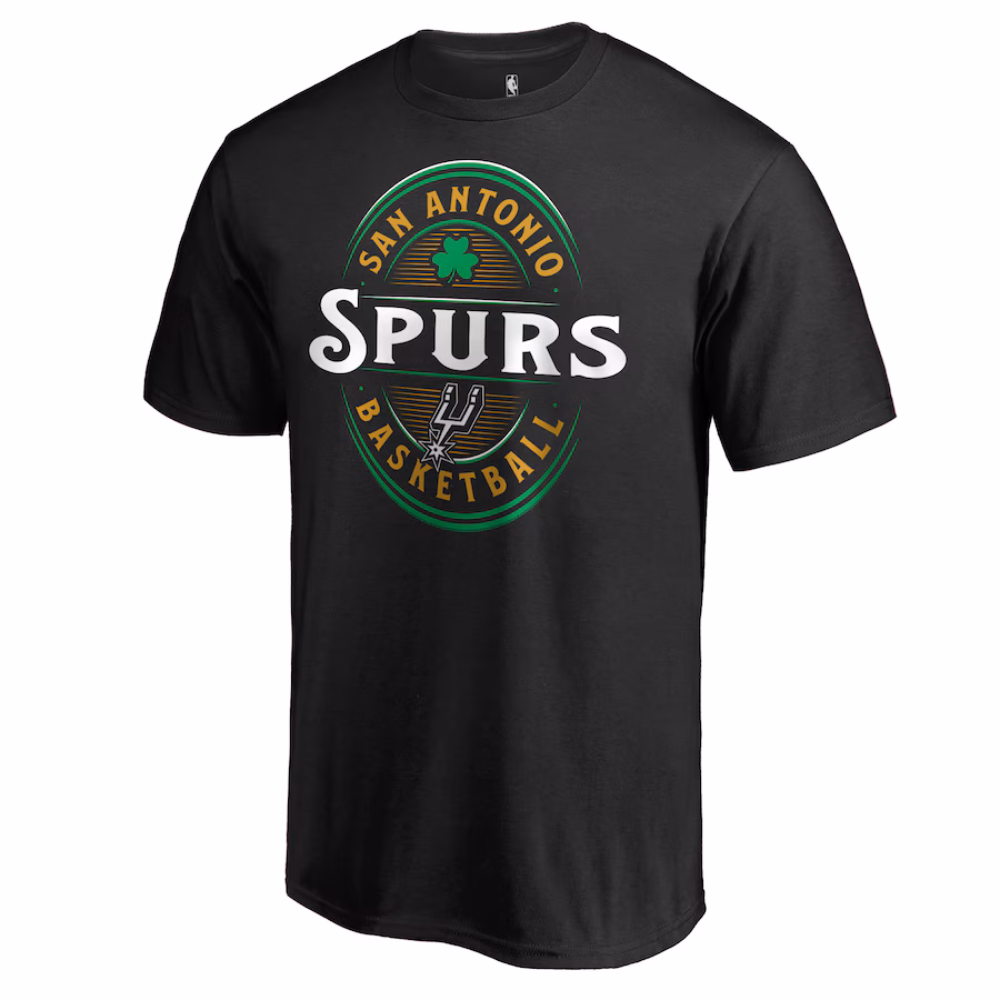 Men's San Antonio Spurs Black Forever Lucky T-Shirt - Jersey