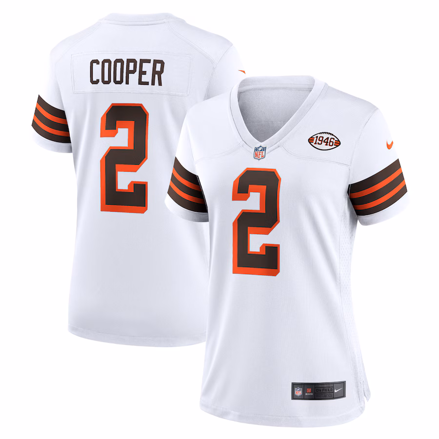 Women's Cleveland Browns Amari Cooper Nike White Alternate Game Jersey - Jersey