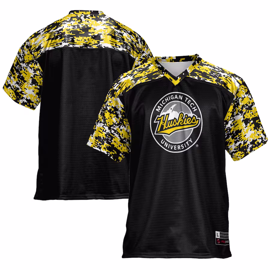 Michigan Tech Huskies GameDay Greats Football Jersey - Black - Jersey