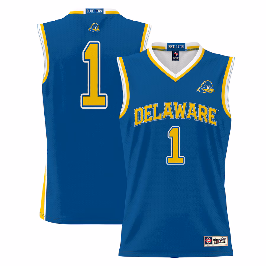 #1 Delaware Fightin' Blue Hens GameDay Greats Youth Lightweight Basketball Jersey - Blue - Jersey