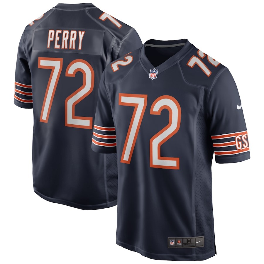 Men's Chicago Bears William Perry Nike Navy Game Retired Player Jersey - Jersey