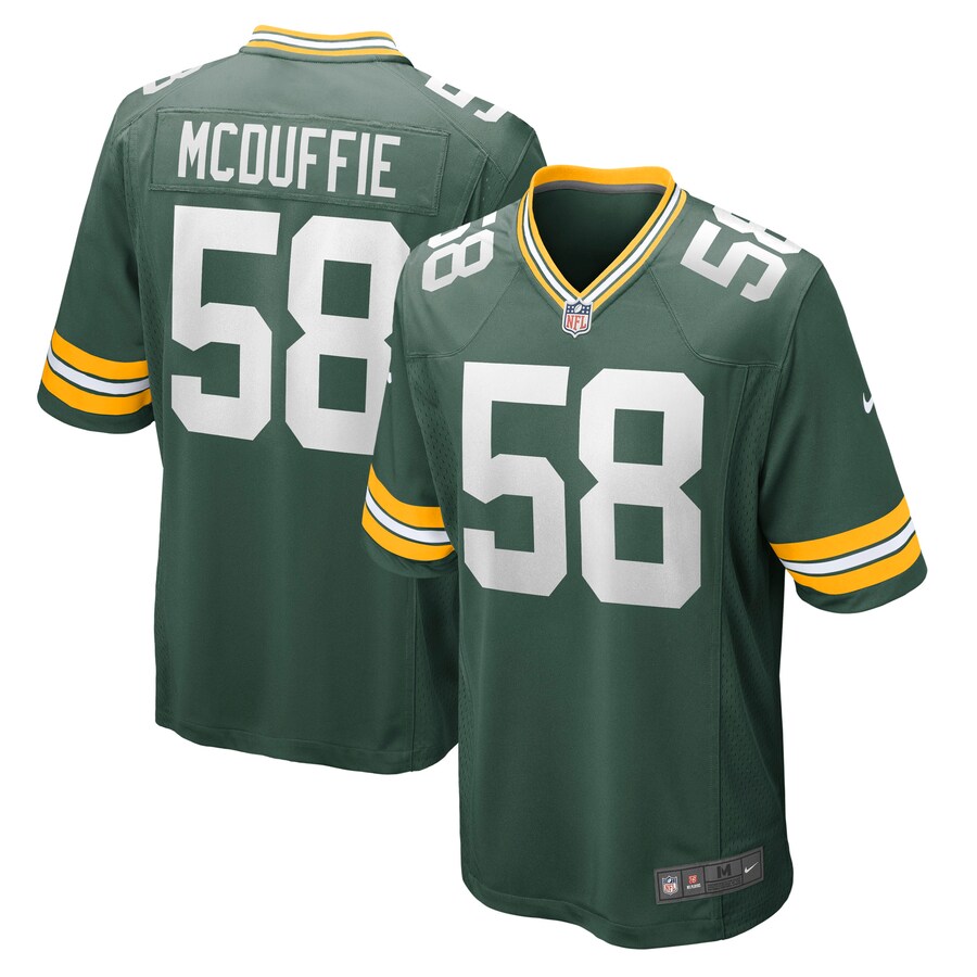 Men's Green Bay Packers Isaiah McDuffie Nike Green Game Jersey - Jersey