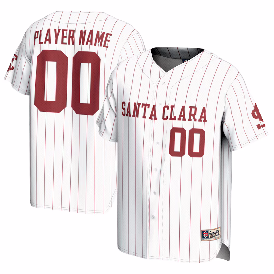 Santa Clara Broncos GameDay Greats Youth  NIL Pick-A-Player Softball Lightweight Jersey – White - Jersey