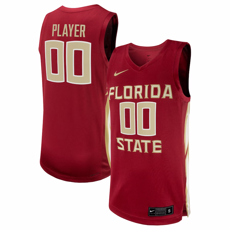 Florida State Seminoles Nike NIL Pick-A-Player Men's Basketball Replica Jersey - Garnet - Jersey