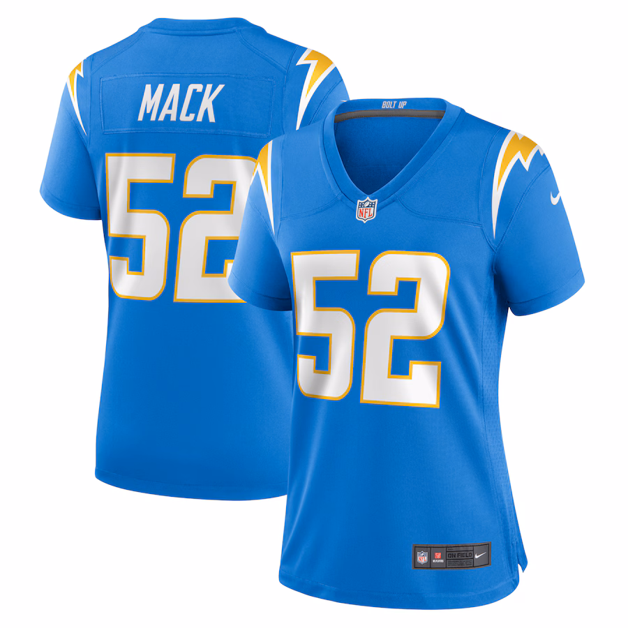 Women's Los Angeles Chargers Khalil Mack Nike Powder Blue Player Jersey - Jersey