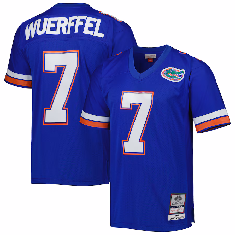 Men's Mitchell & Ness Danny Wuerffel Royal Florida Gators 1996 Legacy Jersey - Jersey