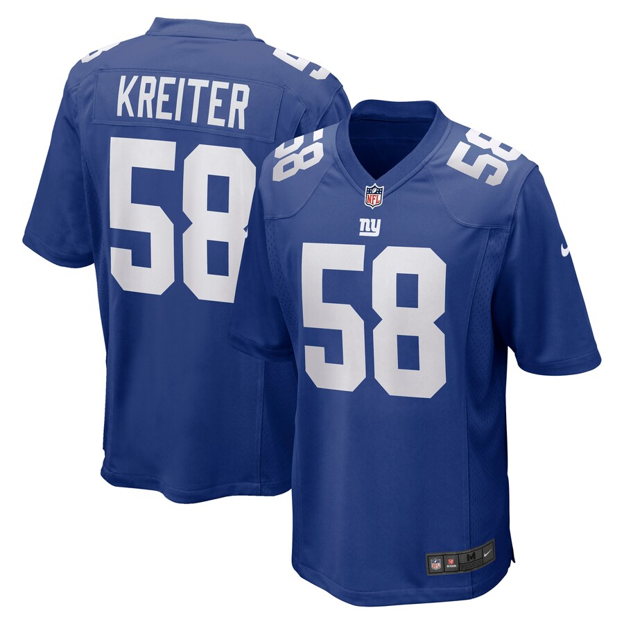 Men's New York Giants Casey Kreiter Nike Royal Game Jersey - Jersey