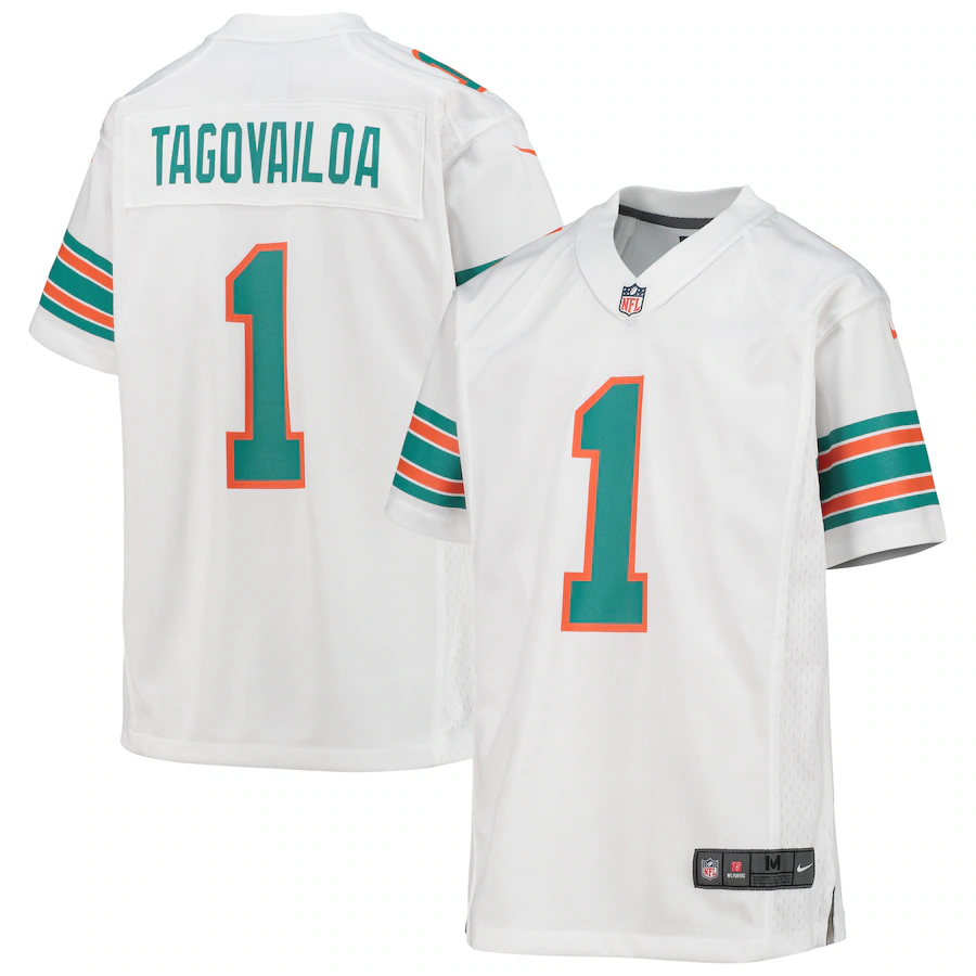 Youth Miami Dolphins Tua Tagovailoa Nike White Game Jersey - Jersey
