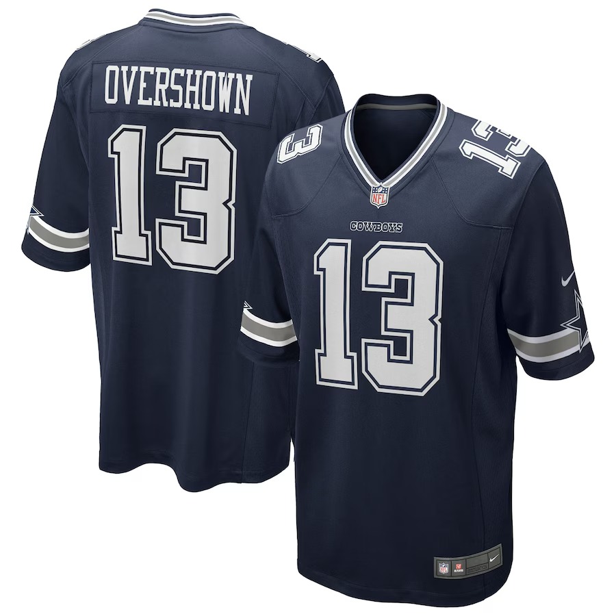 Men's Dallas Cowboys DeMarvion Overshown Nike Navy Game Jersey - Jersey