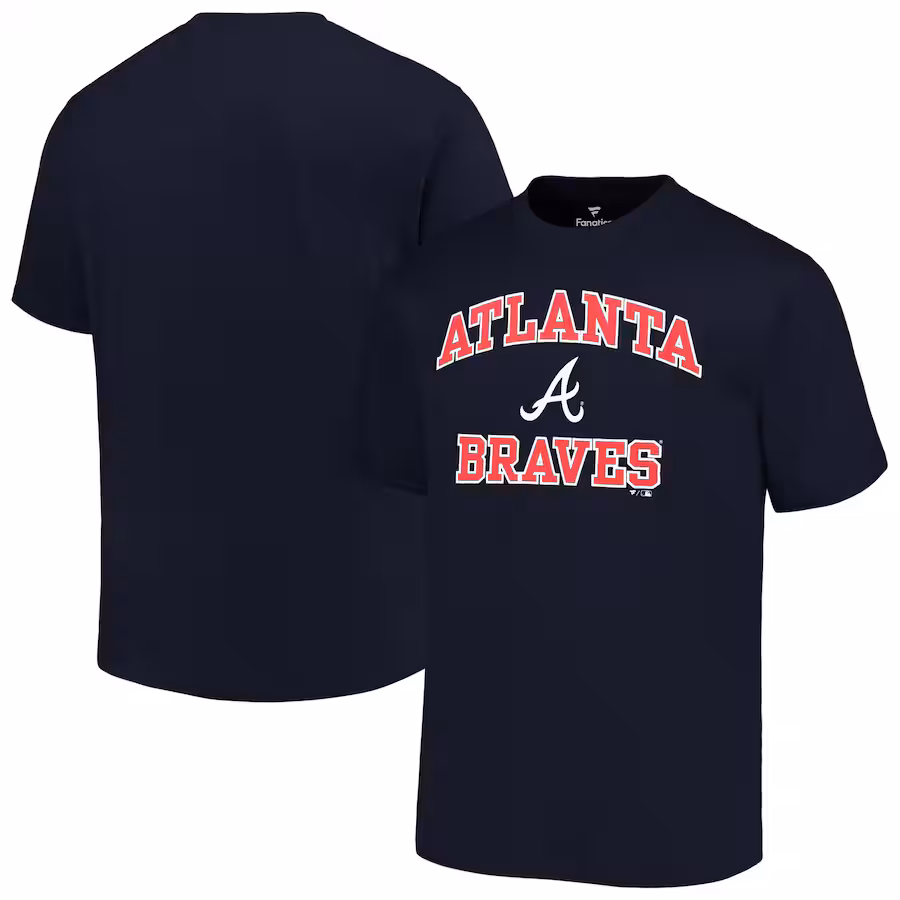 Men's Atlanta Braves Profile Navy Big & Tall Heart & Soul T-Shirt - Jersey