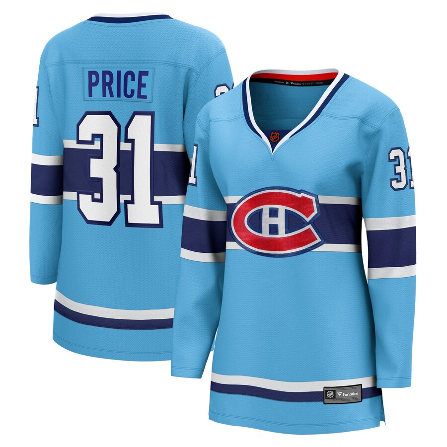 Women's Montreal Canadiens Carey Price Fanatics Branded Light Blue Special Edition 2.0 Breakaway Player Jersey - Jersey
