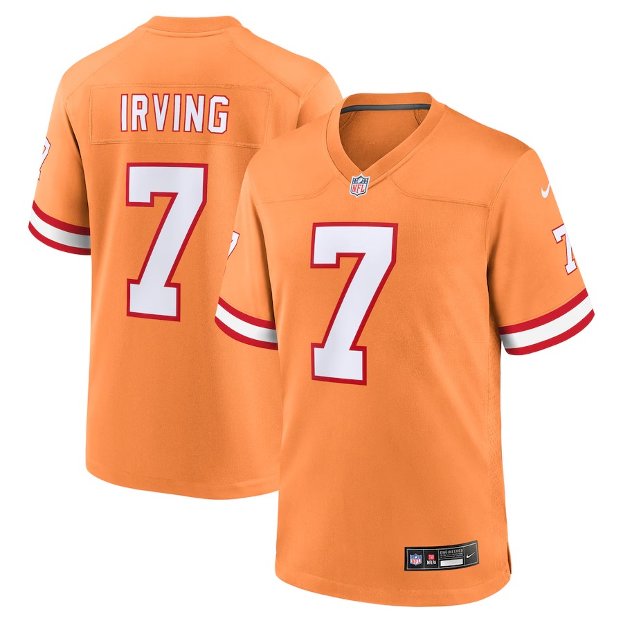 Men's Tampa Bay Buccaneers Bucky Irving Nike Orange Alternate Game Jersey - Jersey