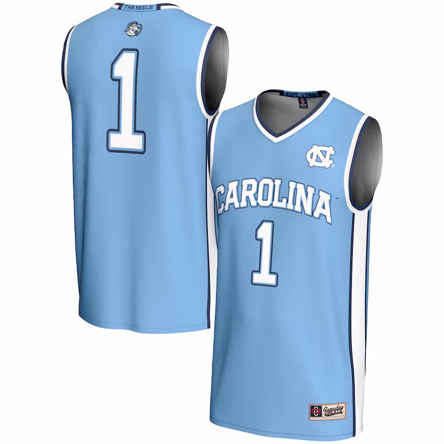 Youth GameDay Greats #1 Carolina Blue North Carolina Tar Heels Lightweight Basketball Jersey - Jersey