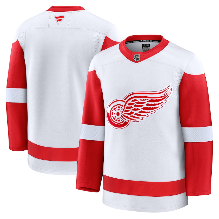 Men's Detroit Red Wings Fanatics White Away Premium Jersey - Jersey