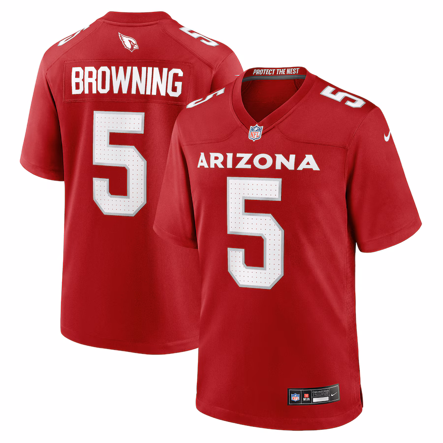 Men's Arizona Cardinals Baron Browning Nike Cardinal Team Game Jersey - Jersey