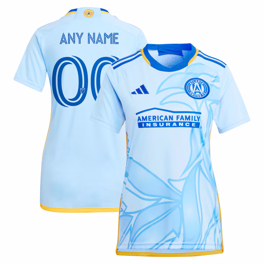Women's Atlanta United FC  adidas Light Blue 2024 The Resurgens Kit Replica Custom Jersey - Jersey