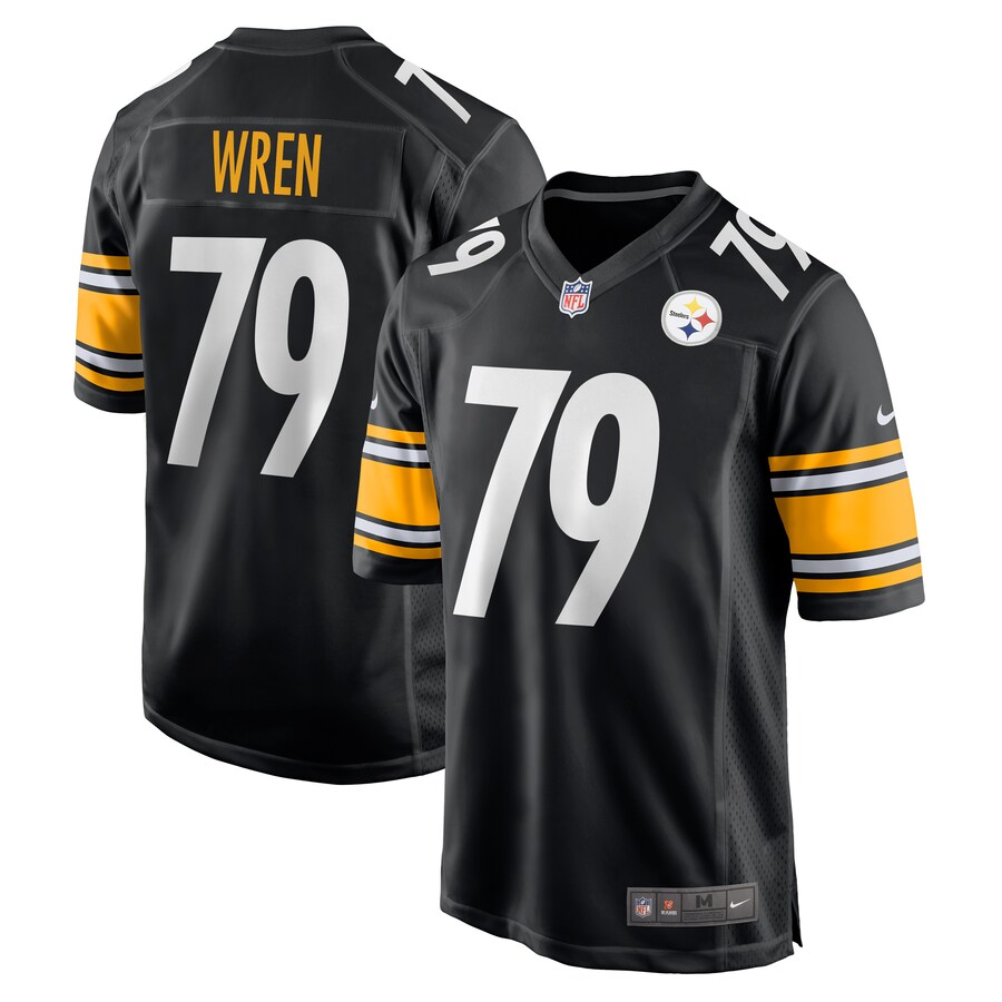 Men's Pittsburgh Steelers Renell Wren Nike  Black  Game Jersey - Jersey