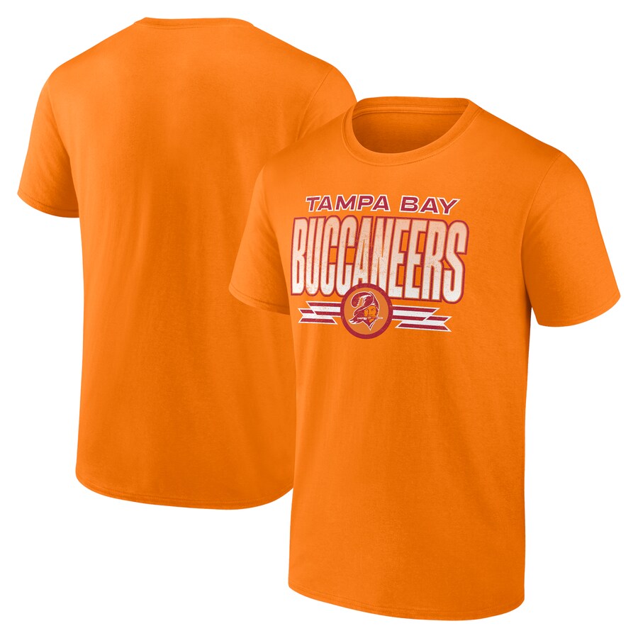 Men's Tampa Bay Buccaneers Fanatics Orange Fading Out T-Shirt - Jersey
