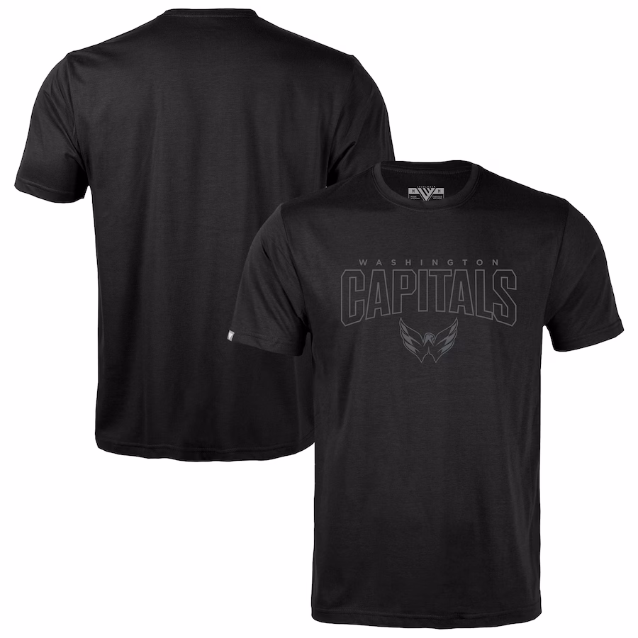 Men's Washington Capitals Levelwear Black Richmond Darkmoon T-Shirt - Jersey