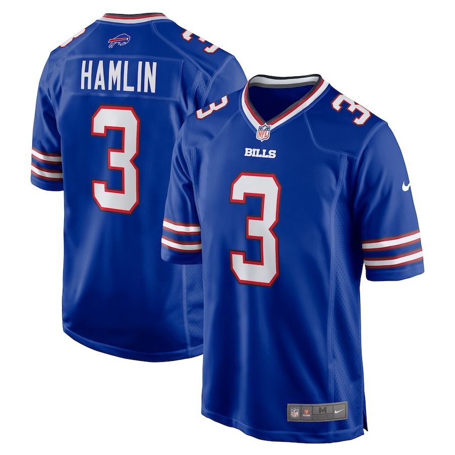 Men's Buffalo Bills Damar Hamlin Nike Royal Game Jersey - Jersey
