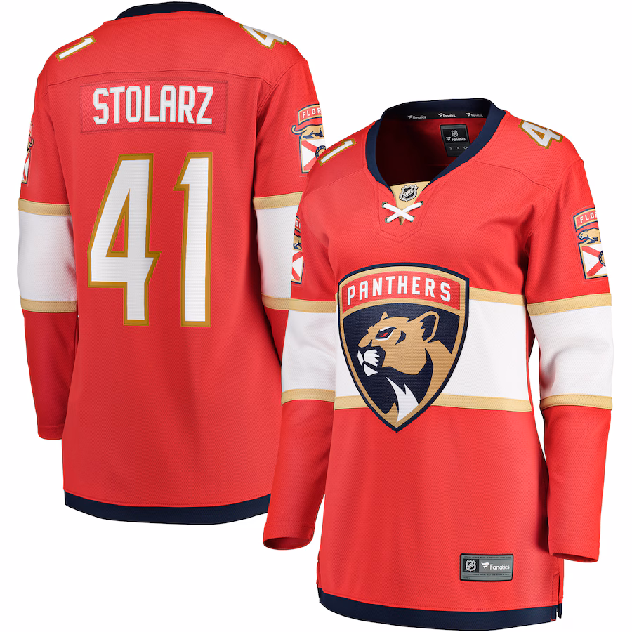 Women's Florida Panthers Anthony Stolarz Fanatics Red Home Breakaway Player Jersey - Jersey