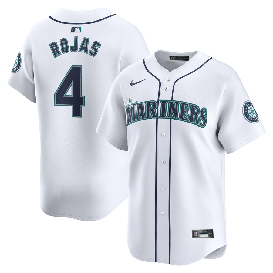 Men's Seattle Mariners Josh Rojas Nike White Home Limited Player Jersey - Jersey