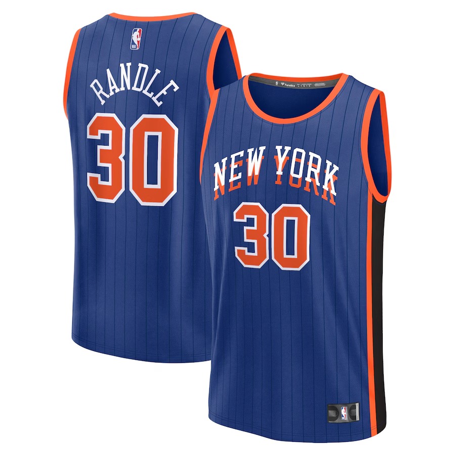 Youth New York Knicks Julius Randle Fanatics Blue Fast Break Jersey - City Edition - Jersey