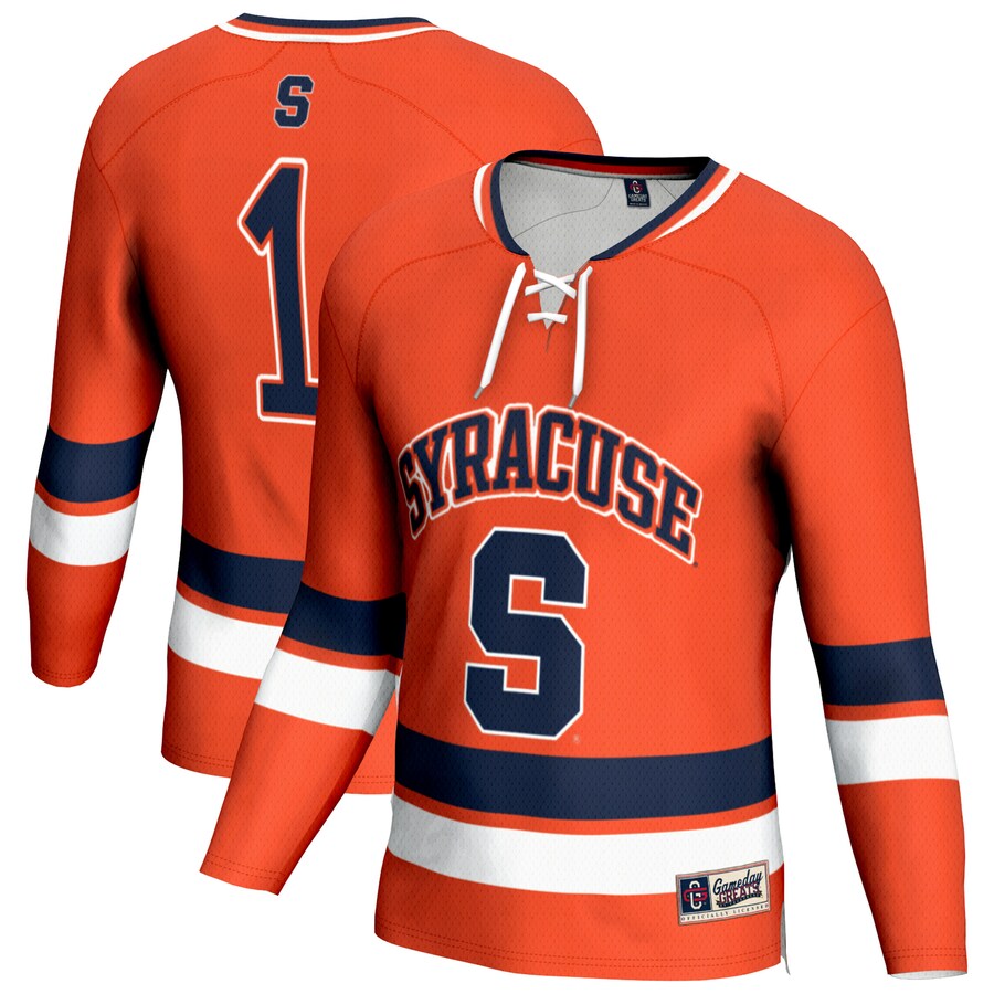 Youth GameDay Greats Orange Syracuse Orange Lightweight Fashion Men's Hockey Jersey - Jersey