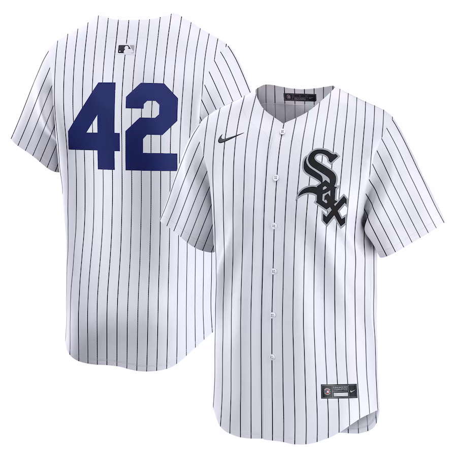 Men's Chicago White Sox  Nike White 2024 Jackie Robinson Day Home Limited Jersey - Jersey