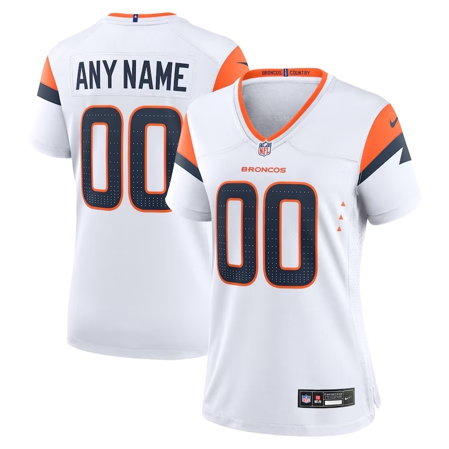 Women's Denver Broncos  Nike White Mile High Collection Custom Game Jersey - Jersey